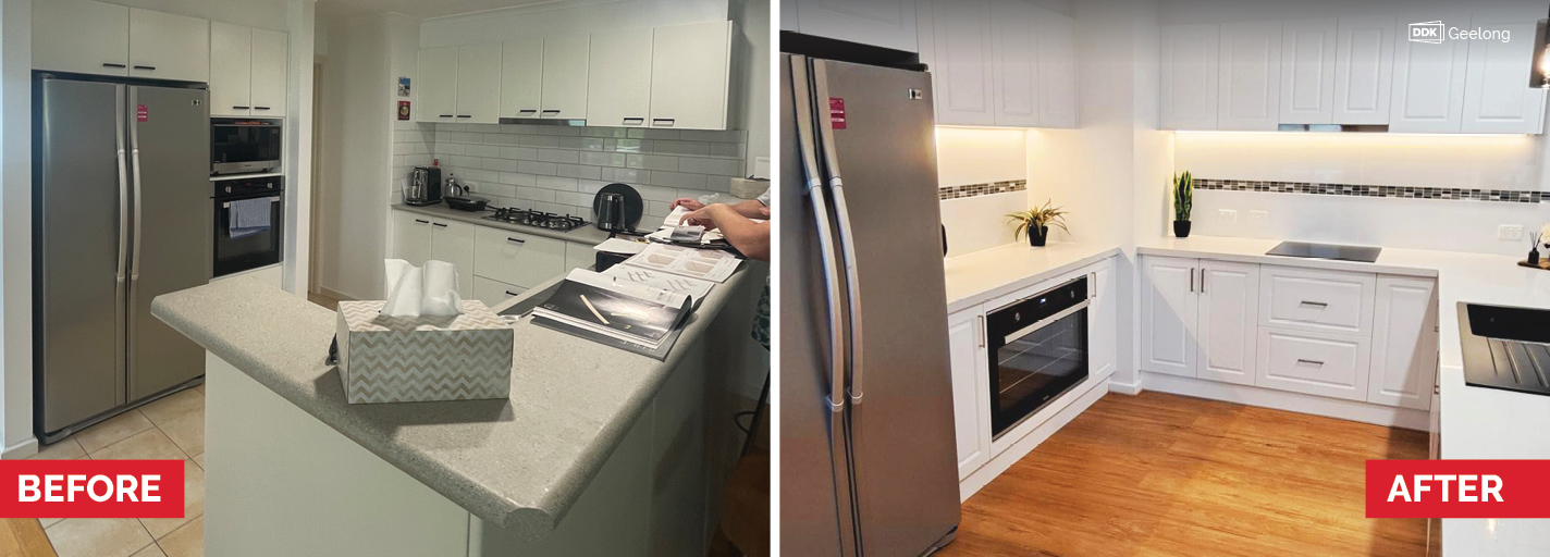 Be inspired by some of our kitchen makeovers